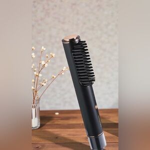 WOOROO- Hair Straightener Brush, Ionic Hair Brush Flat Iron
